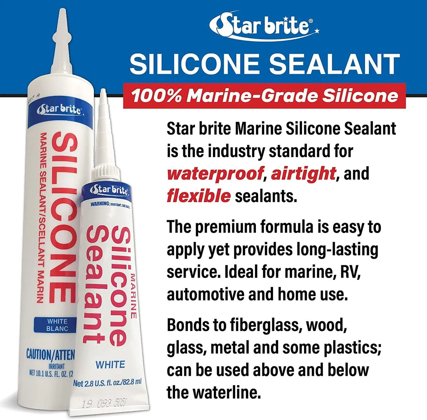 Silicone Sealant Clear 10.3 oz
